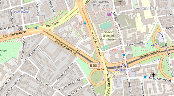 Hotel Immobilie auf Satellitenbild